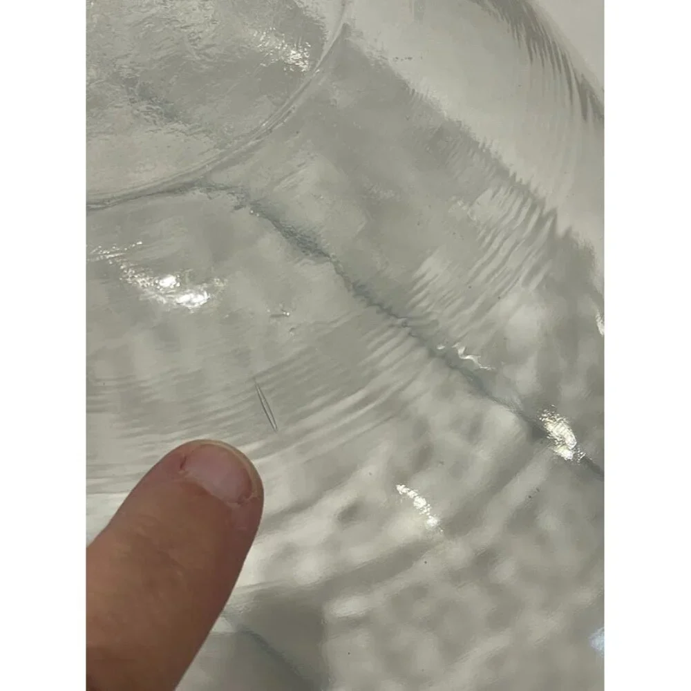 STEUBEN ART GLASS‎ MODERN BENT FOLDED CURVED OBLONG BOWL 12.5 INCH LONG